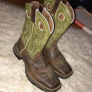 Green Flirt With Durango Boots